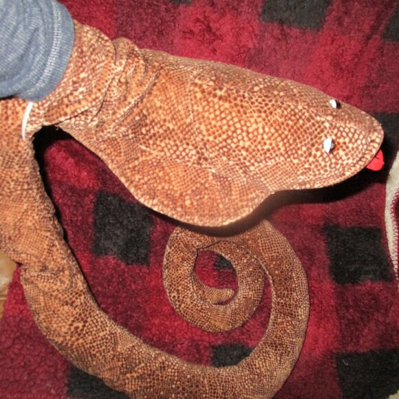 Retired Folkmanis 60” Hooded Cobra snake puppet rare Realistic - Picture 3 of 6